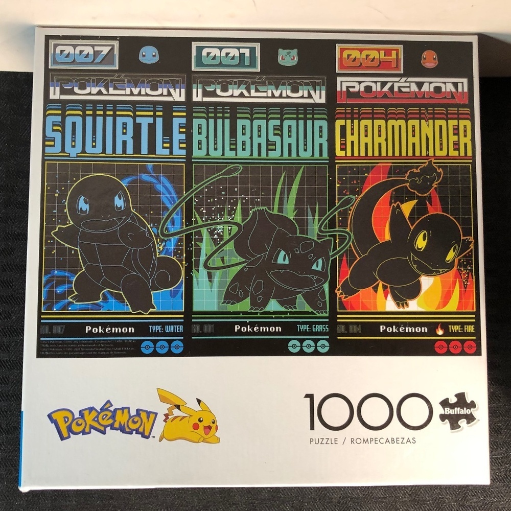 Buffalo Games Puzzle - Pokemon Starters 1000 Piece Puzzle Complete